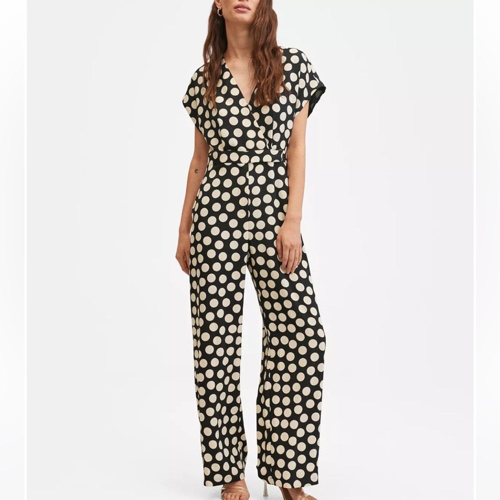 Mango Poll Dot Jumpsuit